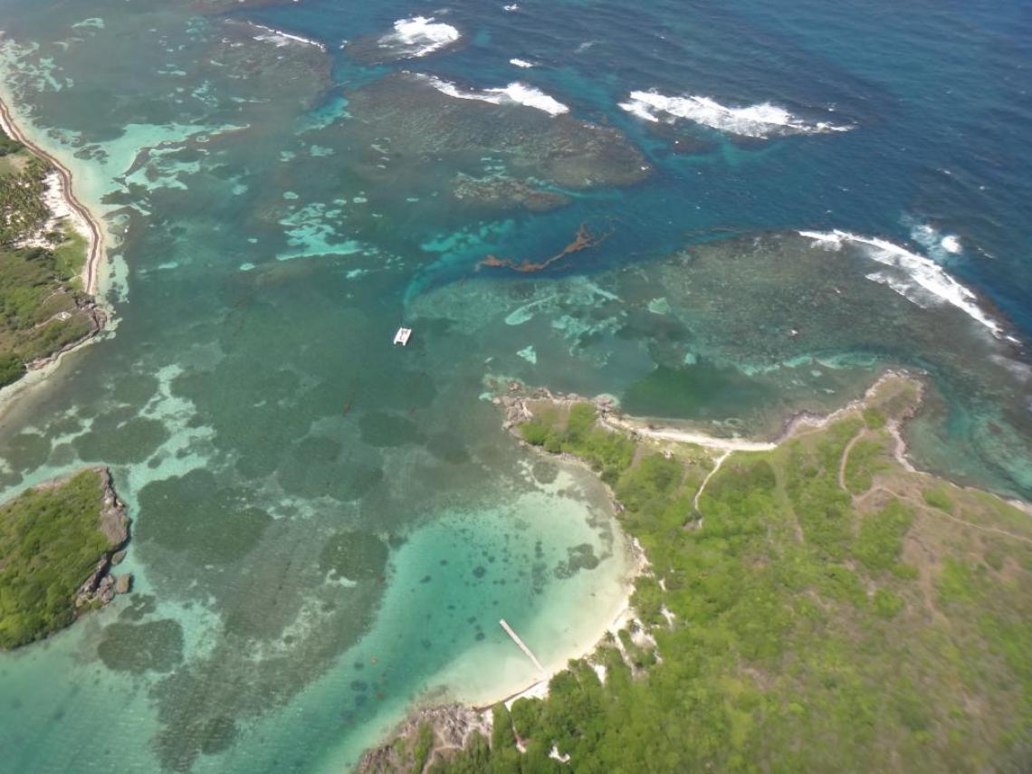 Baie des Anglais vue du ciel, Martinique