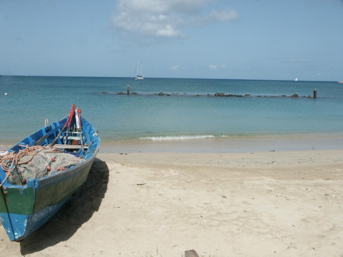 The beach at Gros Islet, Saint Lucia