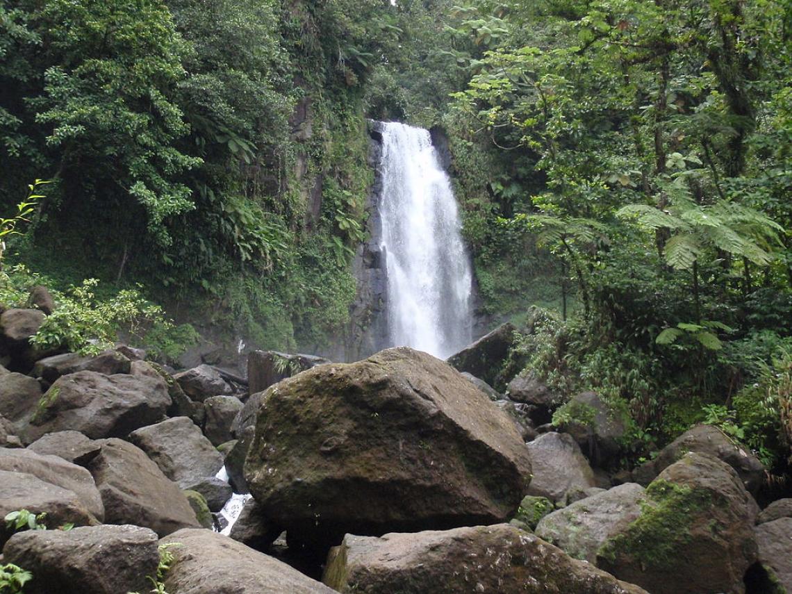 Trafalgar Falls, morne des Trois Pitons - Photo Nelro