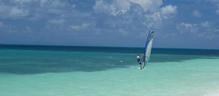 The turquoise waters of the Virgin Islands