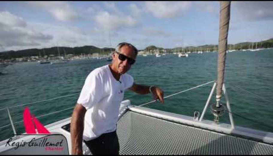 Mouillage en catamaran avec Regis Guillemot Charter