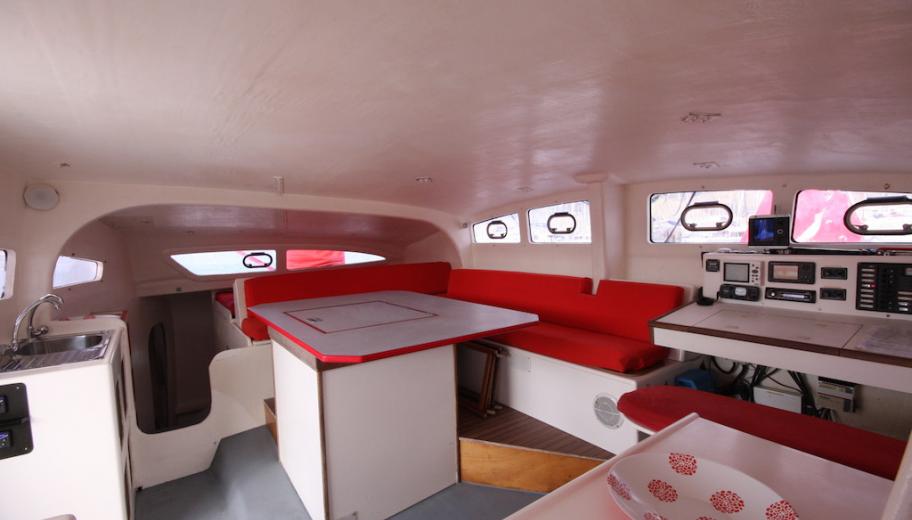 Carré du TS 50, côté bâbord Carré du TS 50, côté bâbord