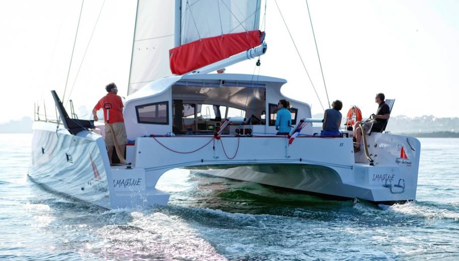 Régis Guillemot Charter boat, IMAGINE, under sail Régis Guillemot Charter boat, IMAGINE, under sail