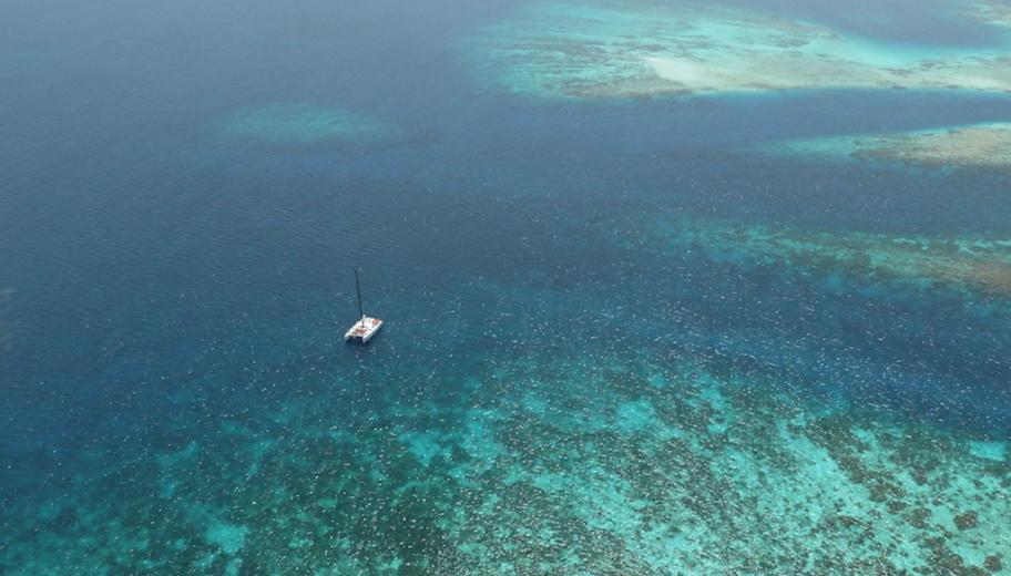 Notre TS50 seul dans des eaux paradisiaques, Los Roques Notre TS50 seul dans des eaux paradisiaques, Los Roques