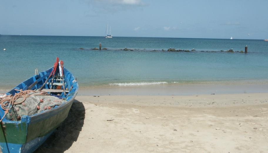 La plage de Gros Ilets, Sainte Lucie