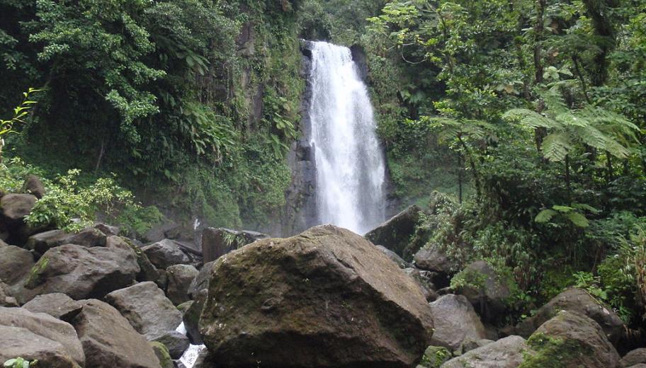 Trafalgar Falls, Trois Pitons hill - Photo Nelro