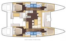 Lagoon 450 boat layout