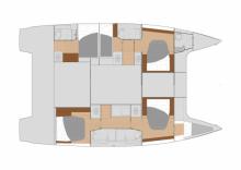 Saona 47 boat layout